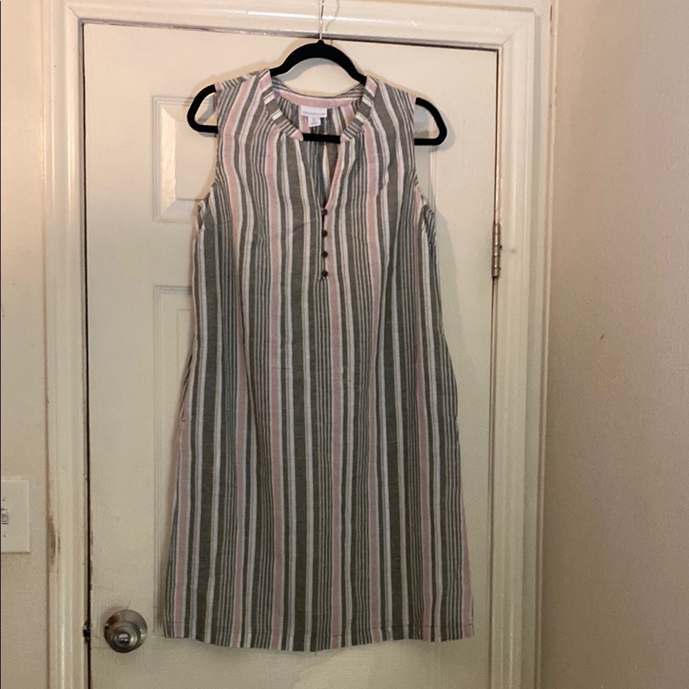 Liz Claiborne Striped Sleeveless Dress